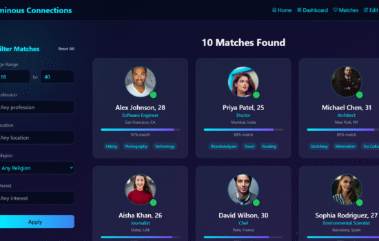 full responsive matrimonial website template using react-js and tailwindCss