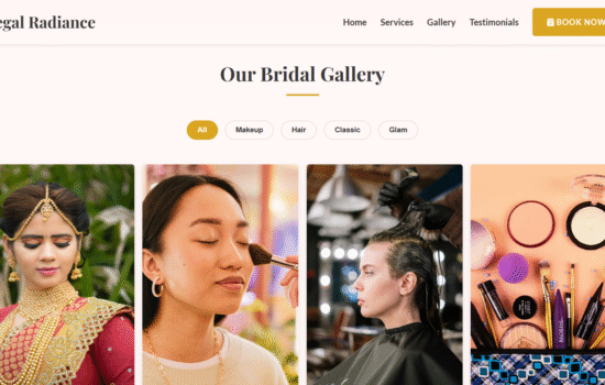 Salon Website Template – GlowSalon