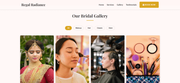 Salon Website Template – GlowSalon