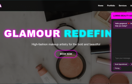responsive salon website template