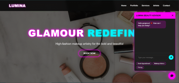 responsive salon website template